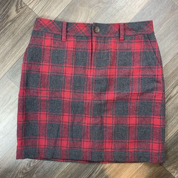 Eddie Bauer Dresses & Skirts - EDDIE BAUER ACADEMIA WOOL PLAID SKIRT, SIZE 8 Petite